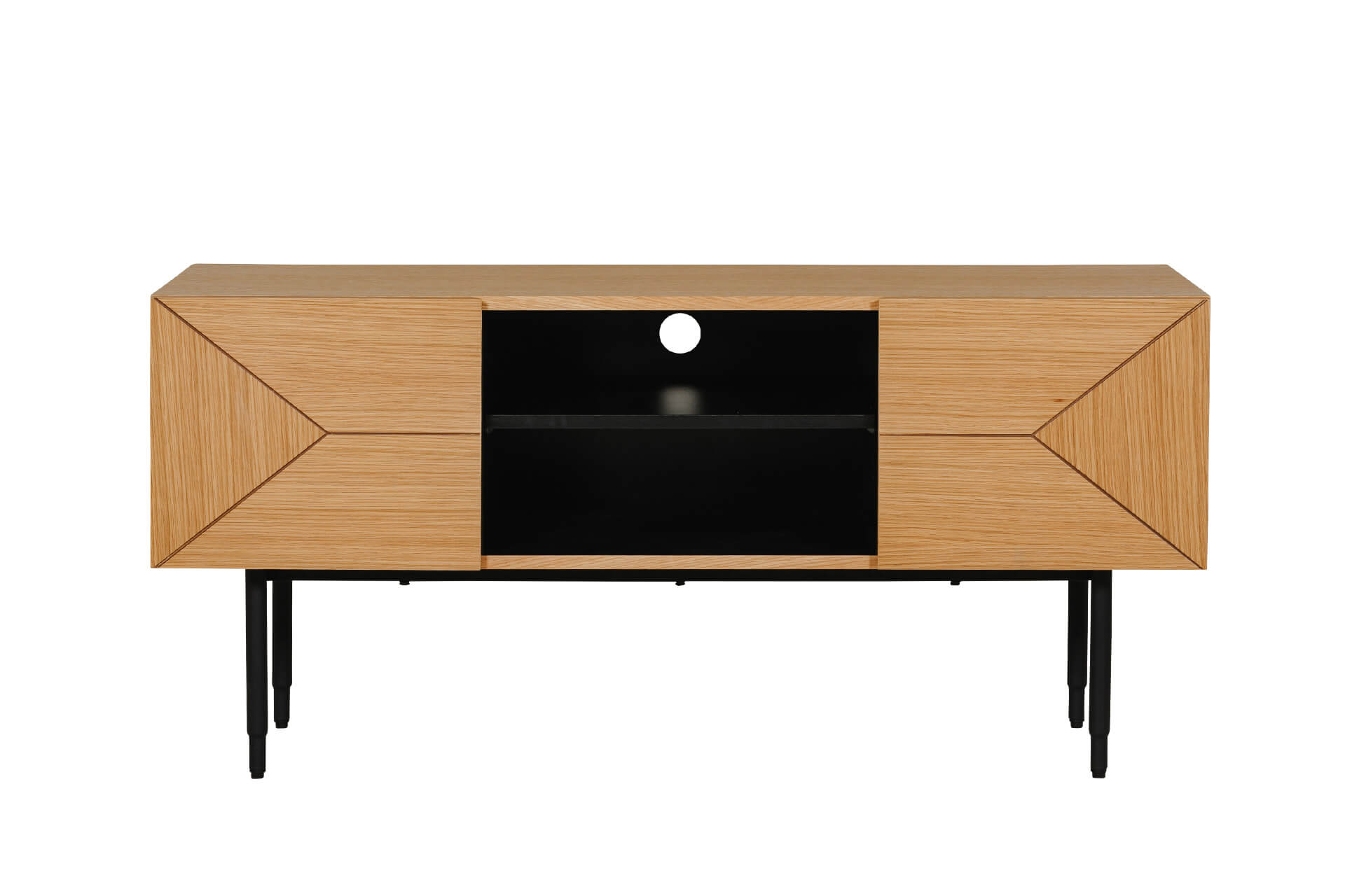 Natalie TV Unit 1200 Natural Oak ( oos)-Renaissance Design Studio