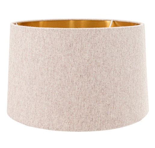 Natural Shade With Gold Lining 40cm-Renaissance Design Studio