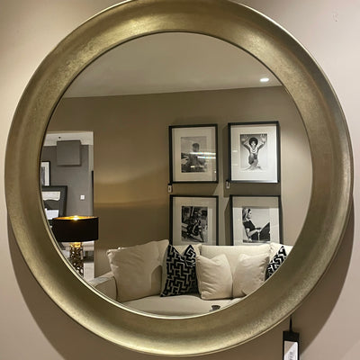 Navan Gold leaf mirror 100 cm by RV Astley