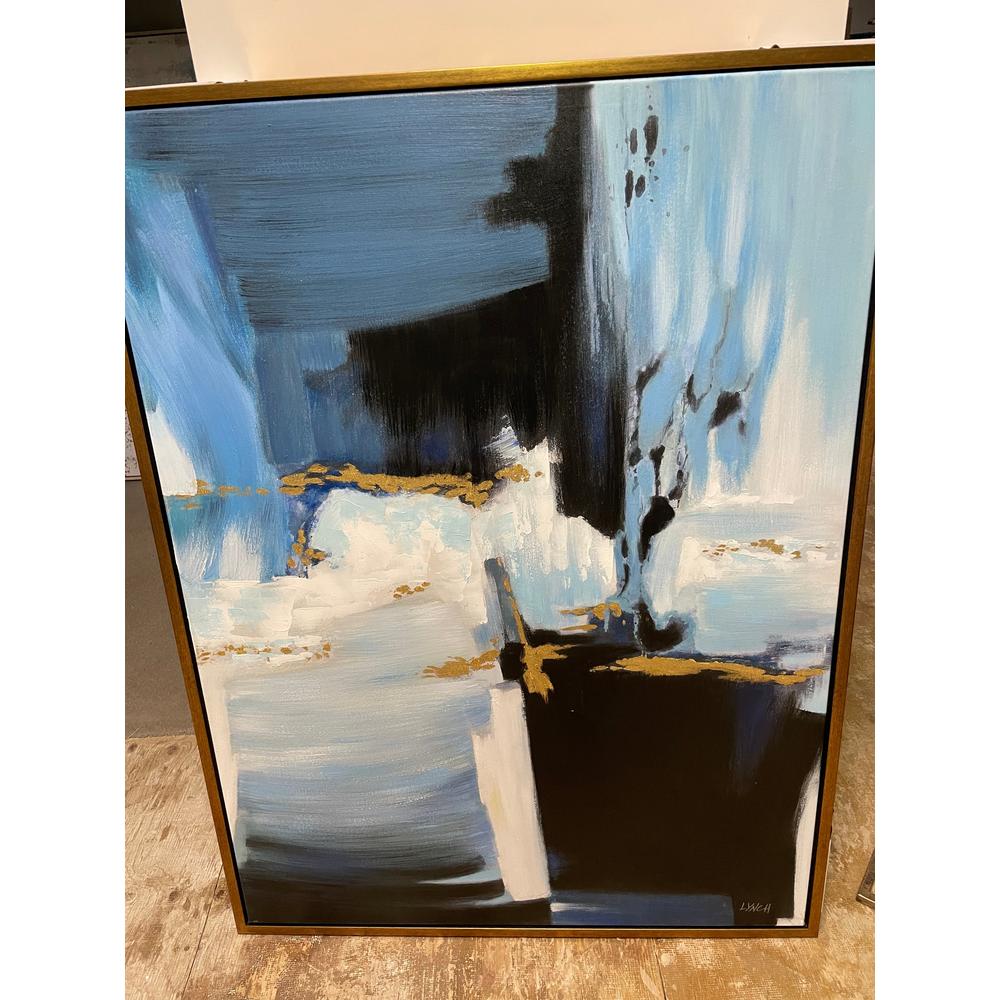 Navy & Gold original Orión Art reduced-Renaissance Design Studio