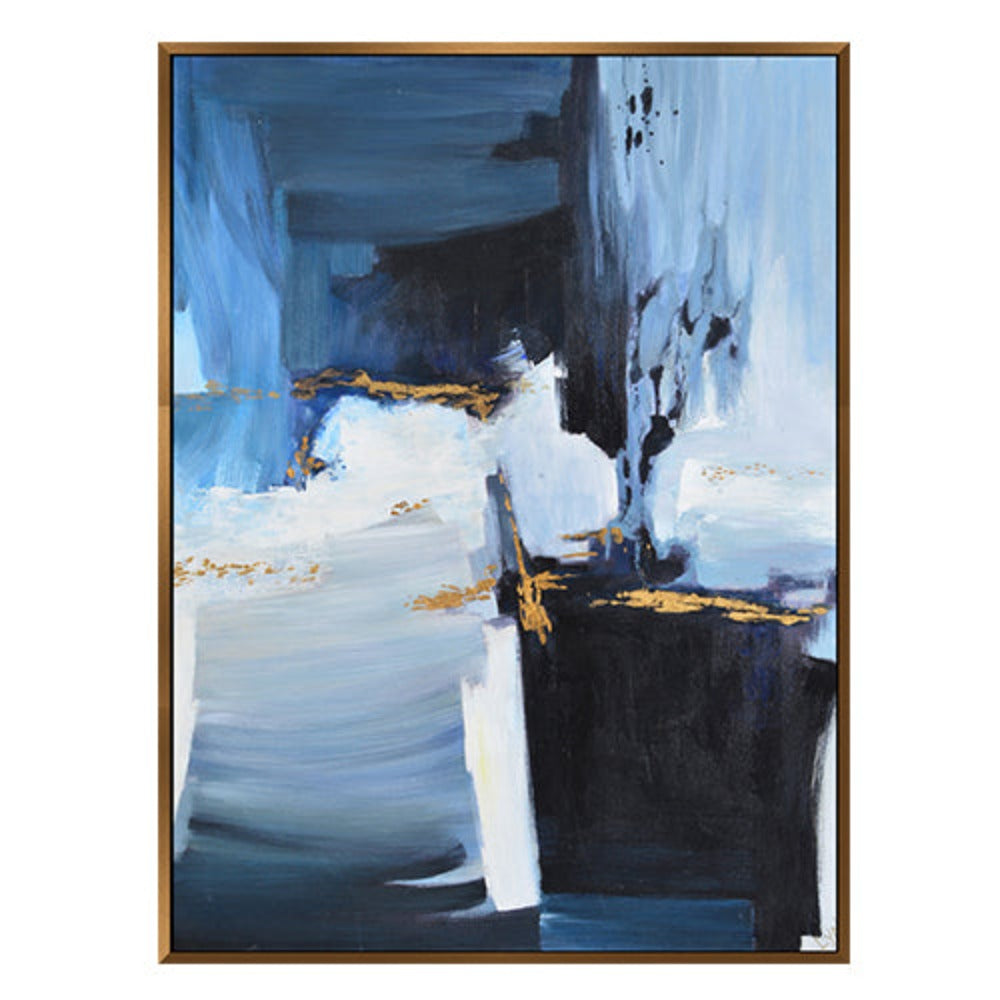 Navy & Gold original Orión Art reduced-Renaissance Design Studio