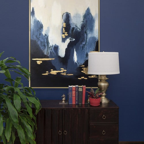 Navy & Gold Zee Art reduced-Wall Art-Renaissance Design Studio