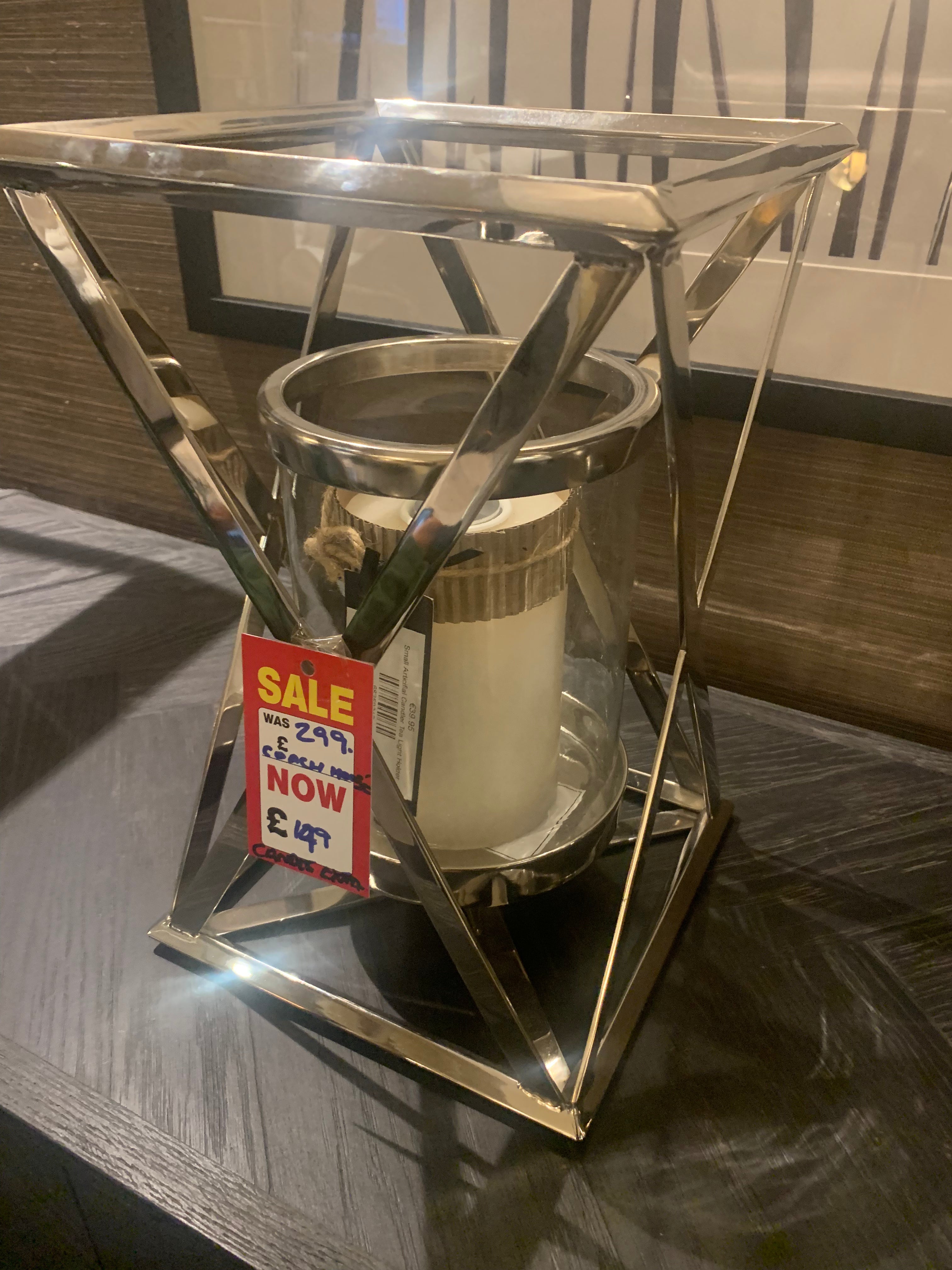 Nickel hurricane by Coach House reduced to clear half price-Renaissance Design Studio