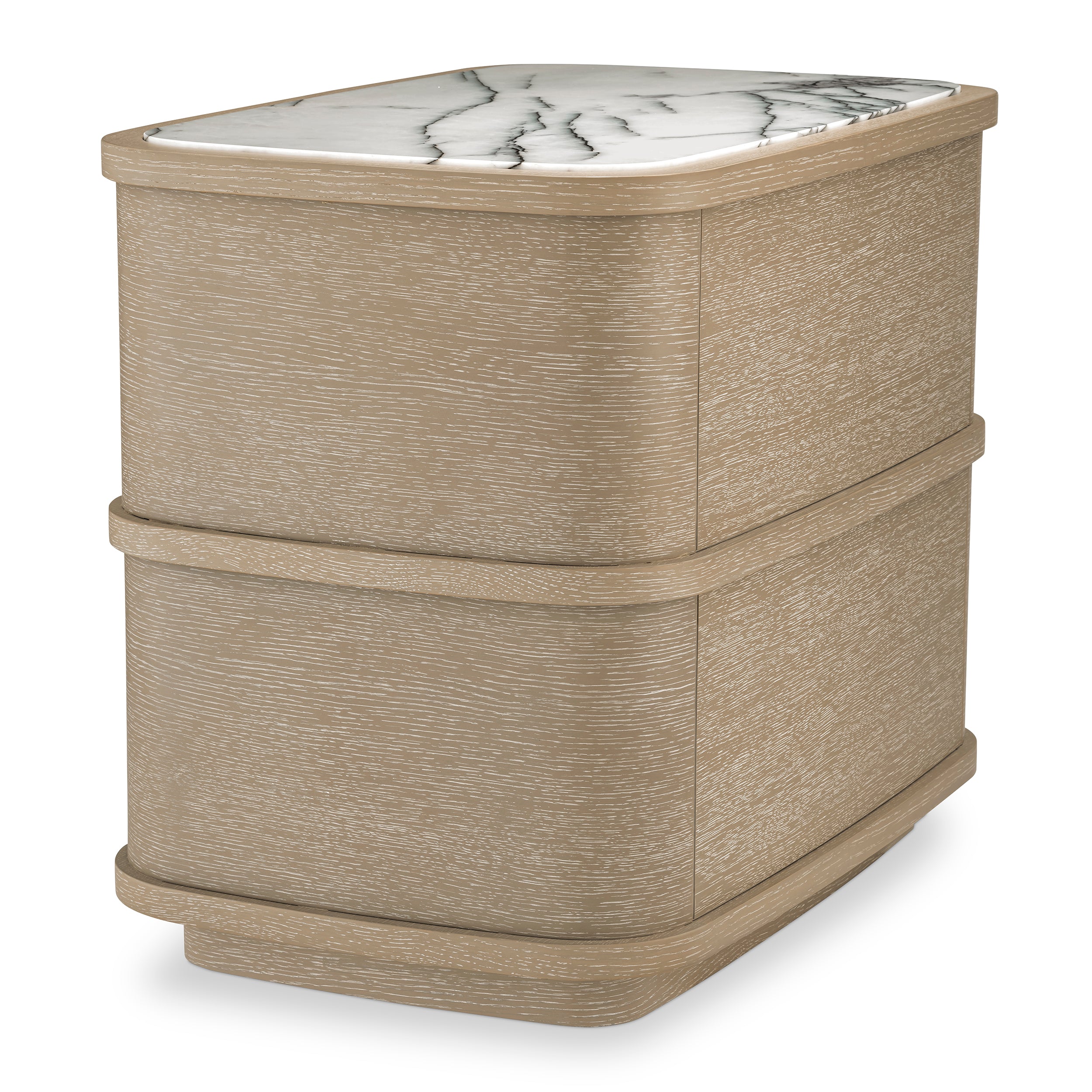Nightstand Cabana Washed oak veneer by Eichholtz-BEDSIDE CABINET-Renaissance Design Studio