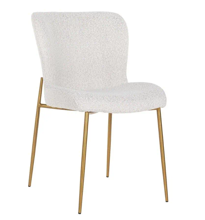 Odessa Dining Chair 101 with GOLD LEG.-Renaissance Design Studio