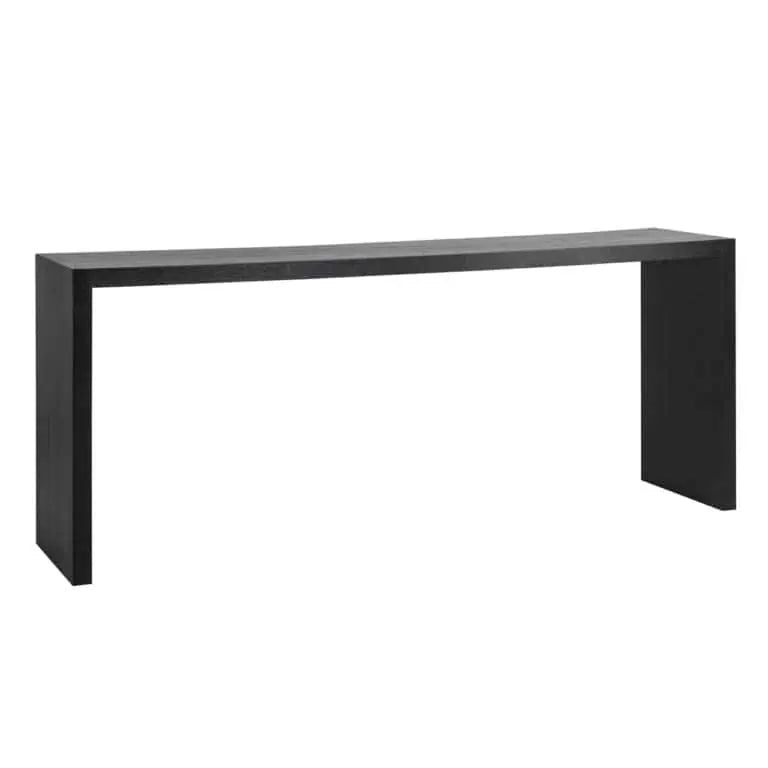 Ontario 200cm Black Console Table-Renaissance Design Studio
