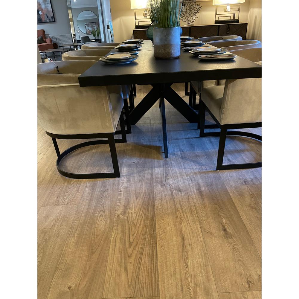 Ontario black Dining Table rectangle in 200 cm-Renaissance Design Studio