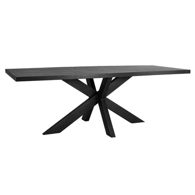 Ontario black Dining Table rectangle in 200 cm
