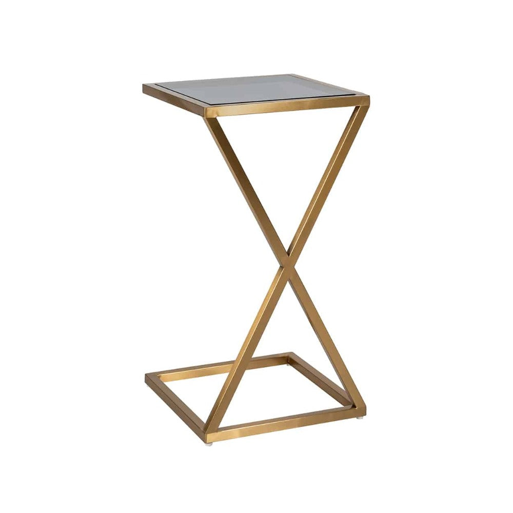 Paradise Brushed Gold Sofa Table-Renaissance Design Studio