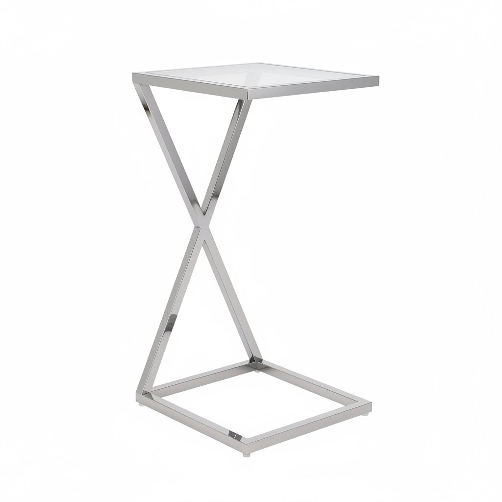 Paradise Chrome & Glass Sofa Table - Reduced Price-Renaissance Design Studio