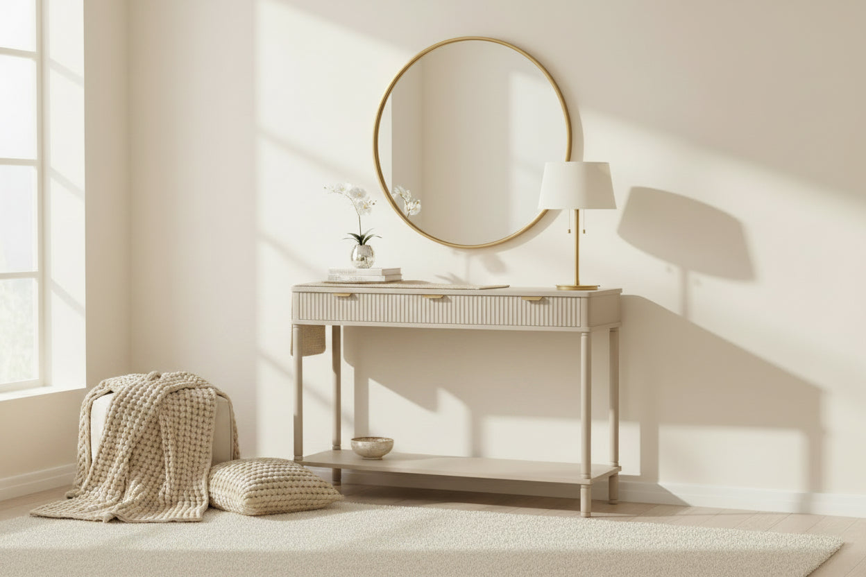 Parker Console Table w 2 or 3 drawers limited stock nett price ( limited stock)-Renaissance Design Studio