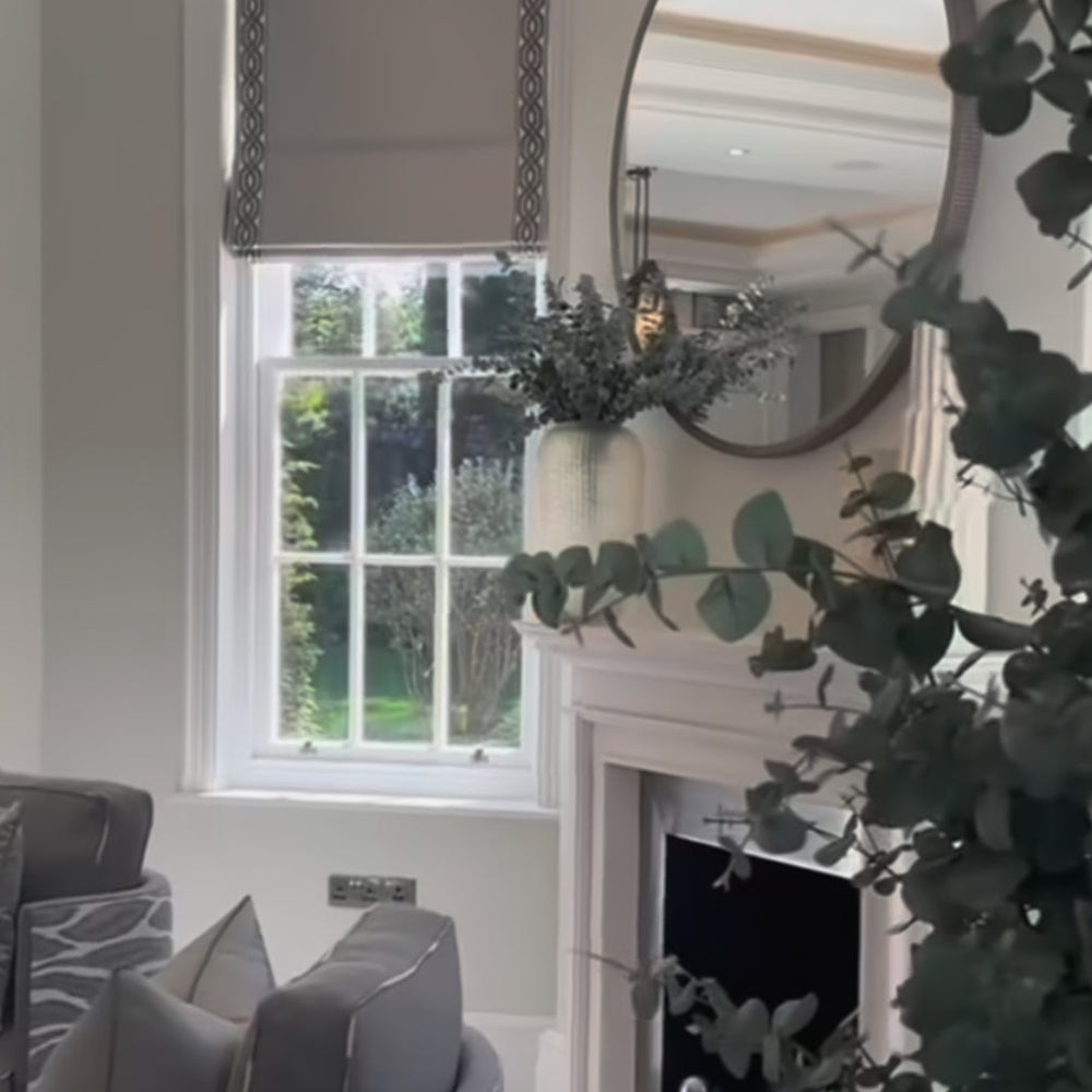Parkinson Black contemporary Round Mirror Reduced sale prices