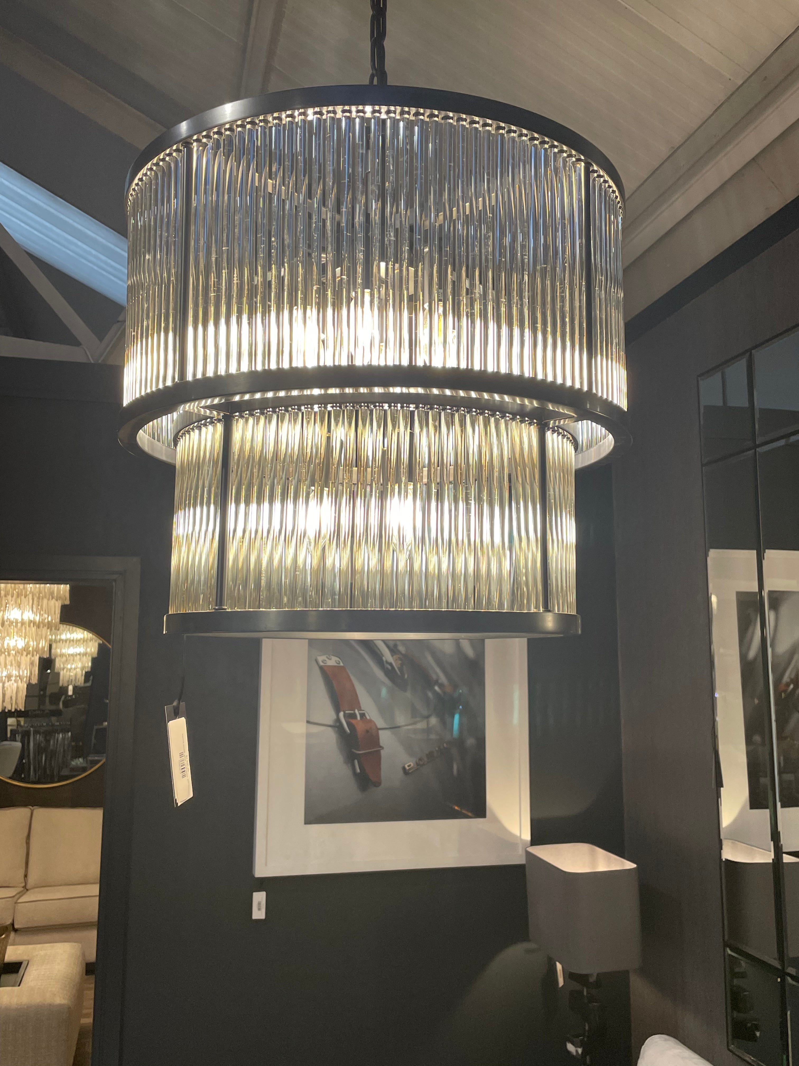 Pasadena Chandelier in Bronze by Eichholtz-Chandelier-Renaissance Design Studio