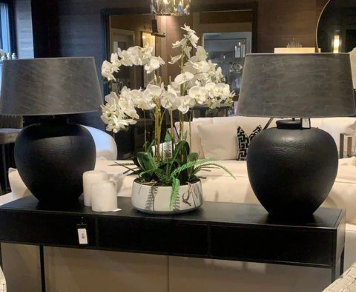 Pasadena Large Black NORD table Lamp-table lamp-Renaissance Design Studio