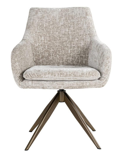 Pearl Swivel Dining Chair-Renaissance Design Studio