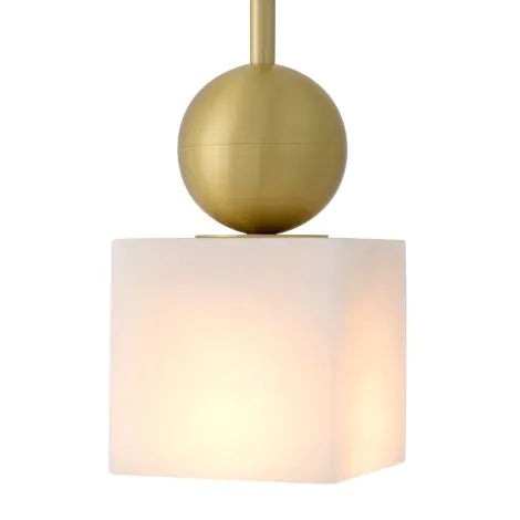 Pendant Etruscan Square Alabaster by Eichholtz-Pendant lighting-Renaissance Design Studio