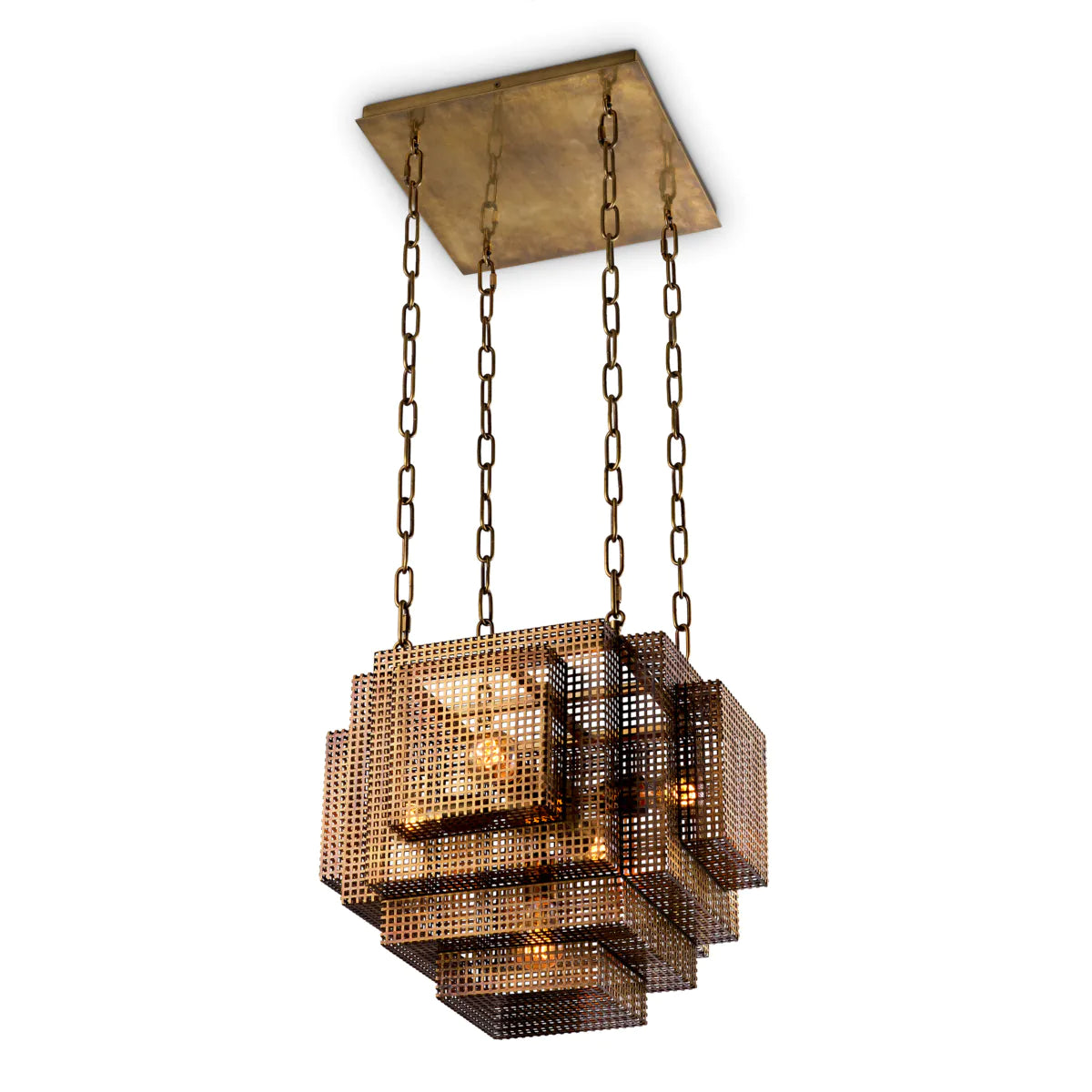Pendant Geary Vintage brass by Eichholtz-Pendant lighting-Renaissance Design Studio