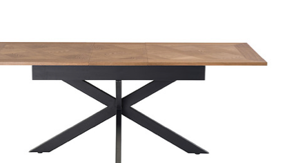 Perla oak extending rectangle table 160 cm-Renaissance Design Studio
