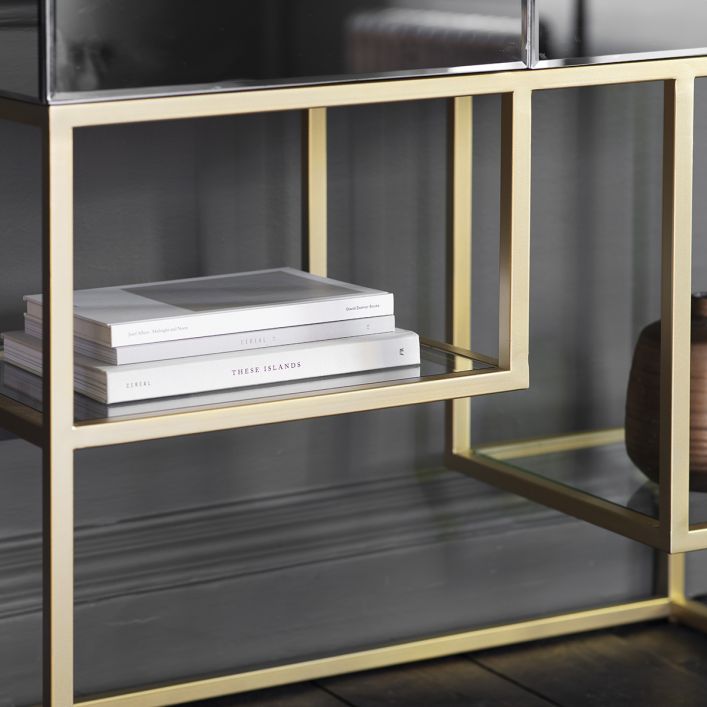 Pip Mirrored drinks cabinet . Last one on clearance offer for collection-Renaissance Design Studio