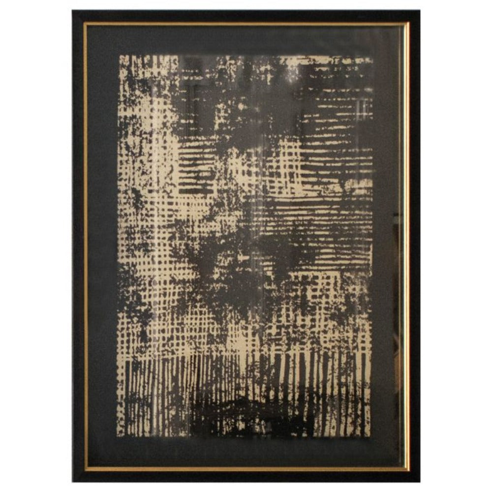 Pizzaro framed art Black Gold II-Renaissance Design Studio