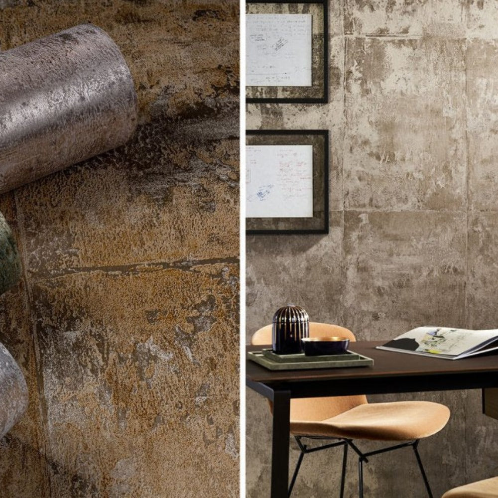 Arte designer wallpaper Platinum per metre-Wallpaper-Renaissance Design Studio