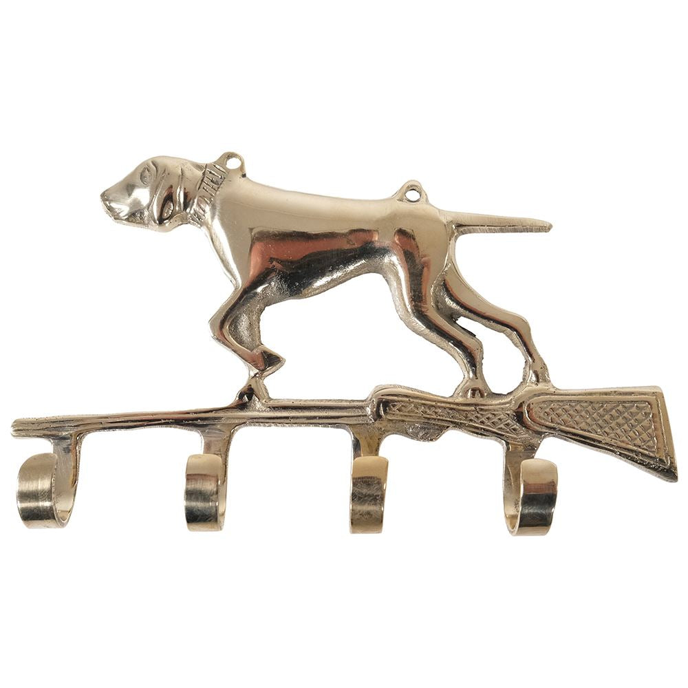 POLISHED BRASS GUN DOG HOOKS reduced-Renaissance Design Studio
