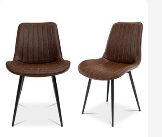 Pomona Dining Chair Tan PU-Dining chairs-Renaissance Design Studio