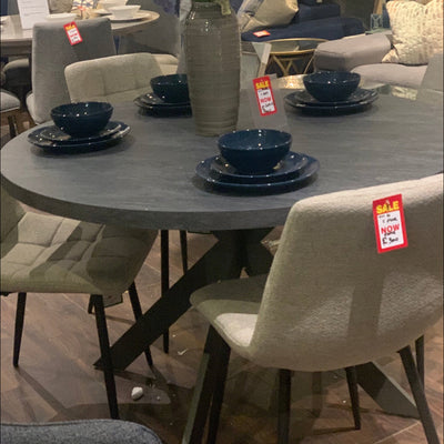 Portelli  round contemporary dining table w spider leg sold out