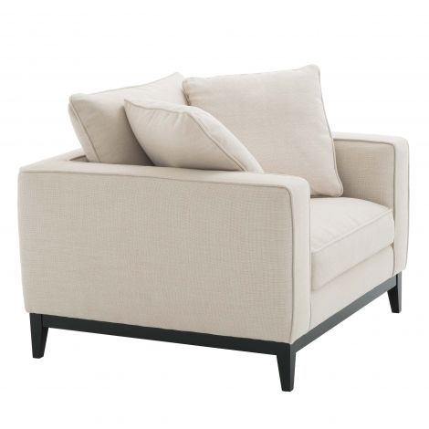 Príncipe Designer sofa with 2 armchair with wooden plinth by Eichholtz Save up to 37.5%-Sofa-Renaissance Design Studio