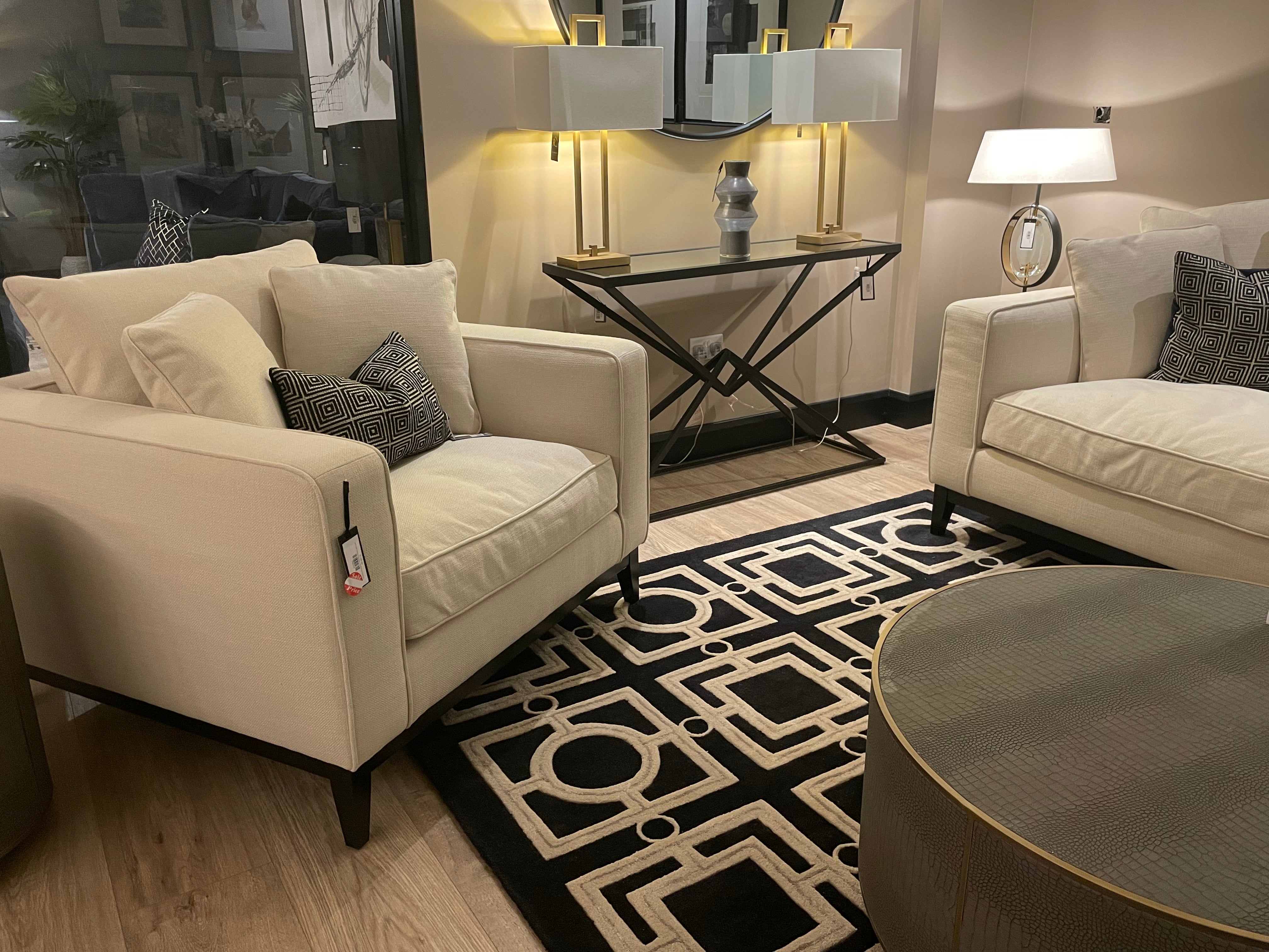 Príncipe Designer sofa with 2 armchair with wooden plinth by Eichholtz Save up to 37.5%-Sofa-Renaissance Design Studio