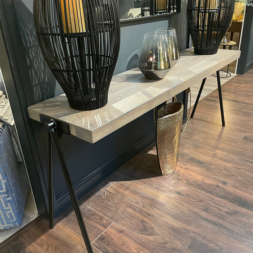 Provence Fly solid wood contemporary console table in colour of choice