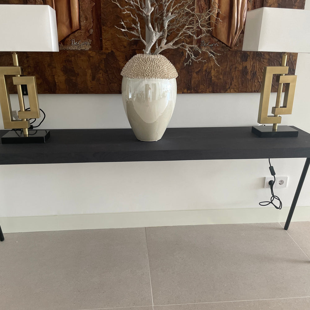 Provence Fly solid wood contemporary console table in colour of choice