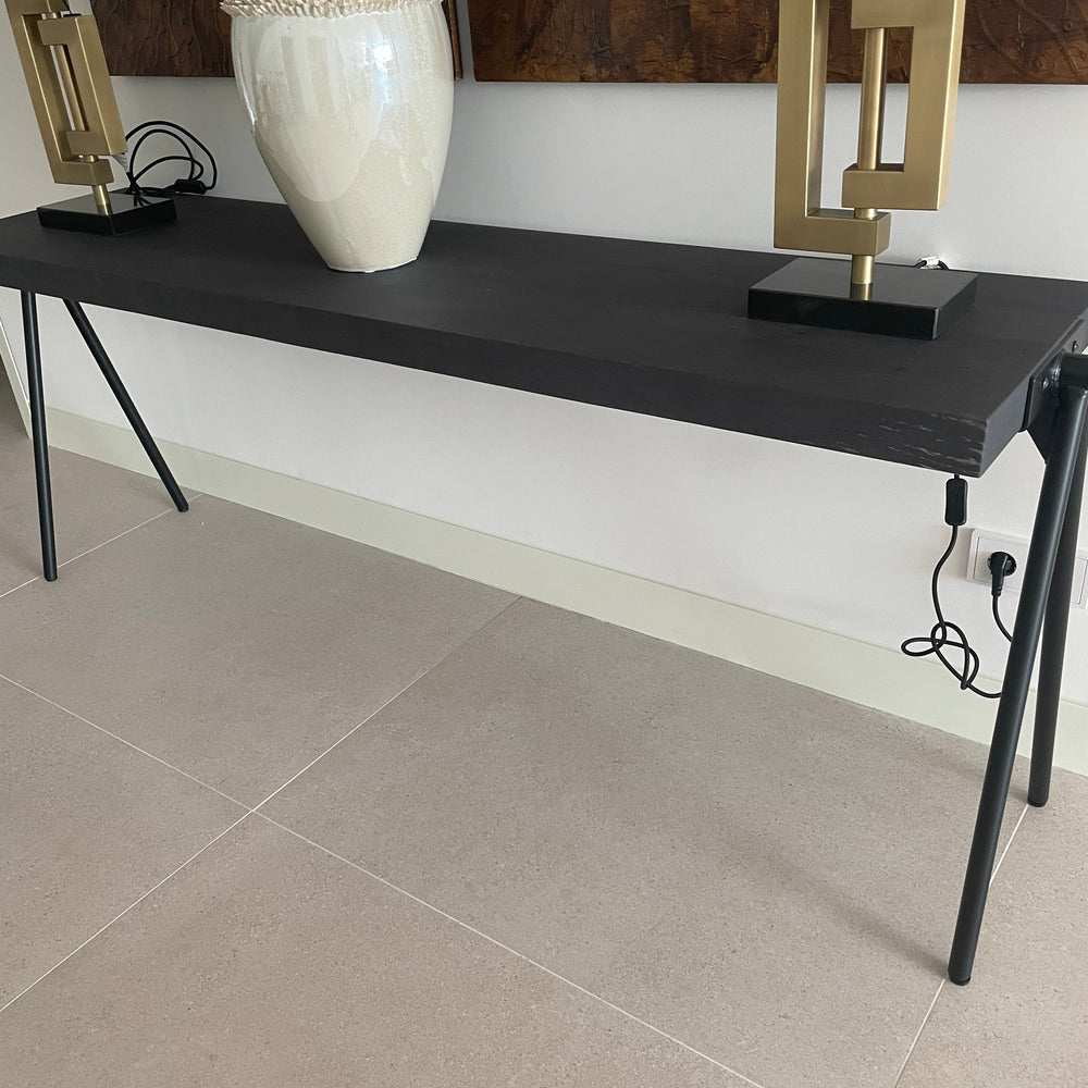 Provence Fly solid wood contemporary console table in colour of choice