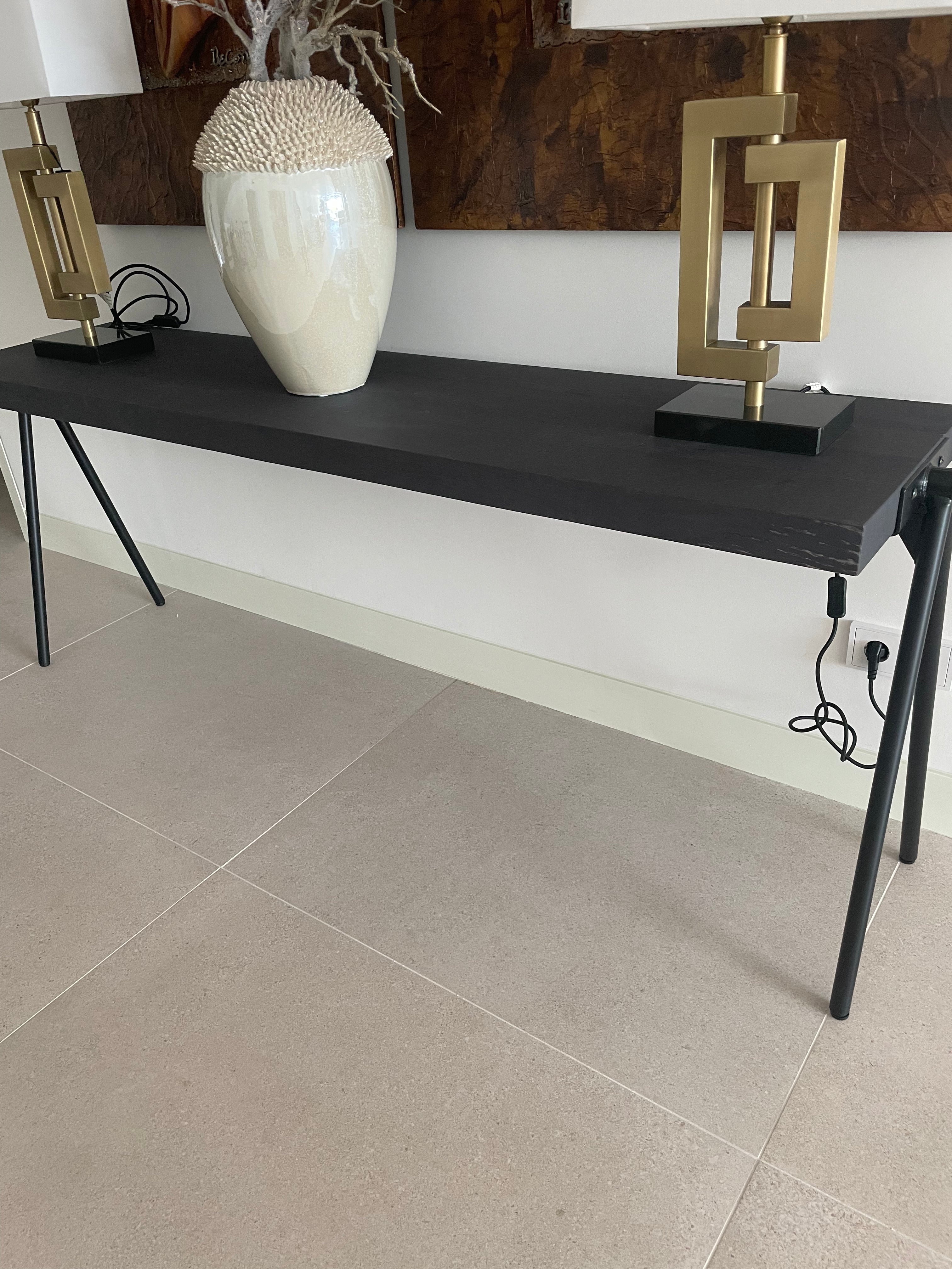 Provence Fly solid wood contemporary console table in colour of choice-Renaissance Design Studio