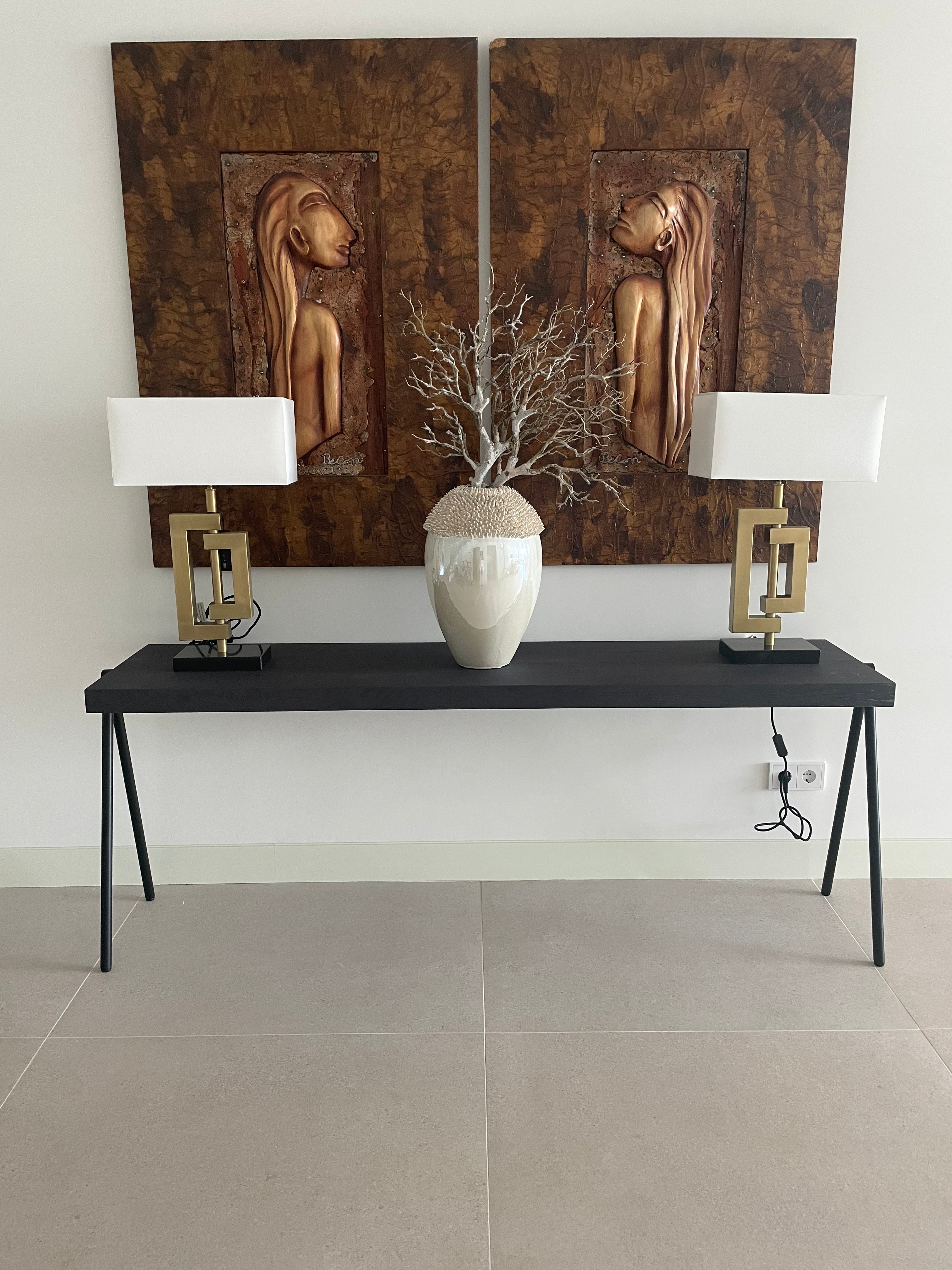 Provence Fly solid wood contemporary console table-Renaissance Design Studio