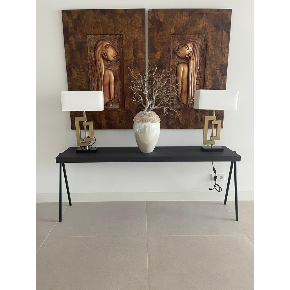 Provence Fly solid wood contemporary console table in colour of choice-Renaissance Design Studio