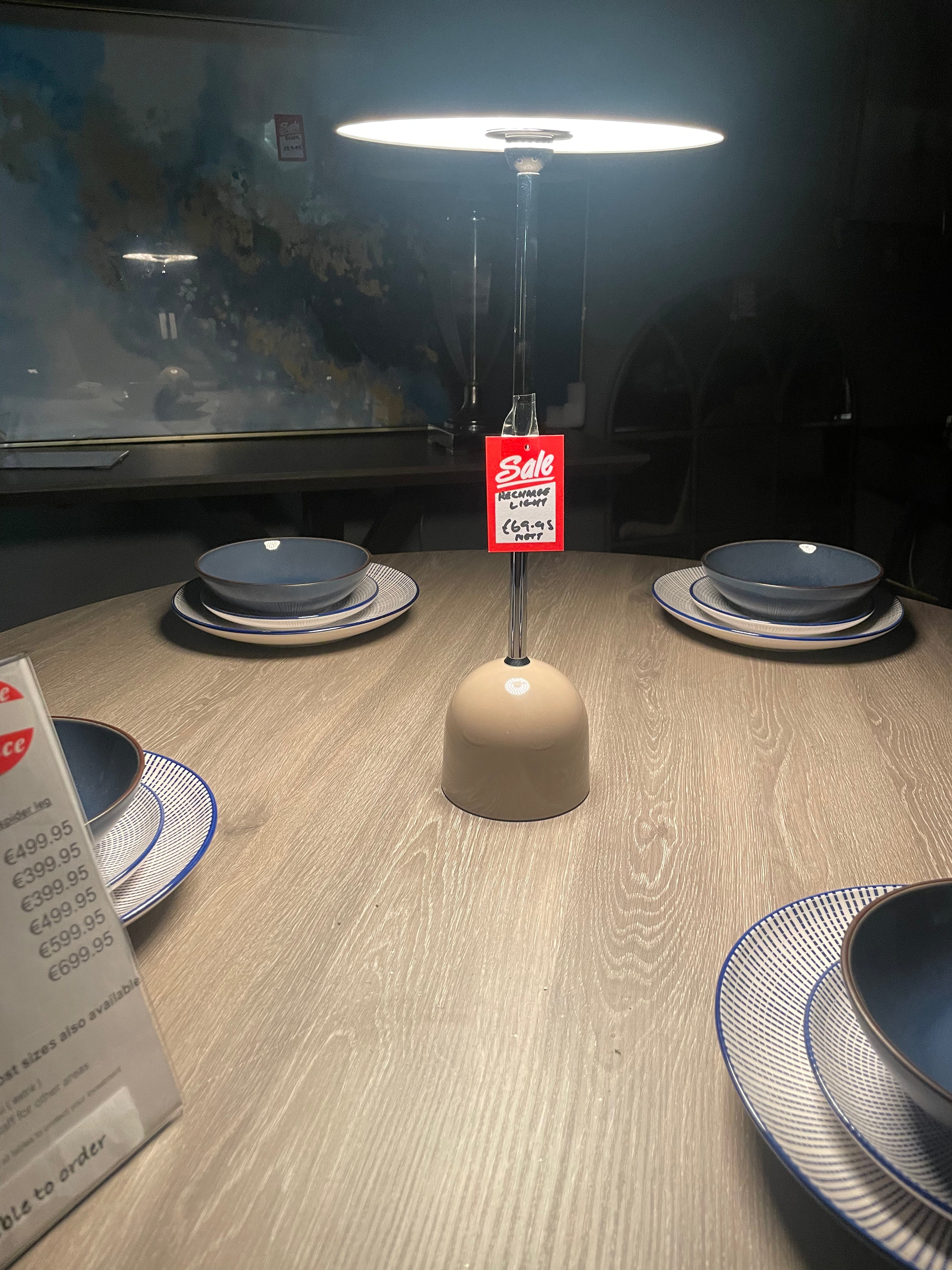 Rechargeable table light with USB Mink Value item nett-Renaissance Design Studio