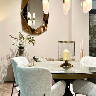 Renaissance Beaumont 140 cm dining table with additional glass top fabulous !