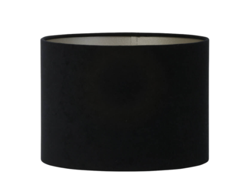 Renaissance Black Velour lamp shade-Renaissance Design Studio