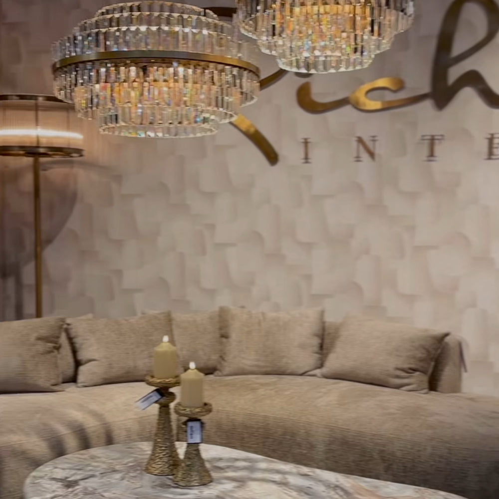 Renaissance Davina  Brushed Gold chandelier in 3 sizes   reduced price today