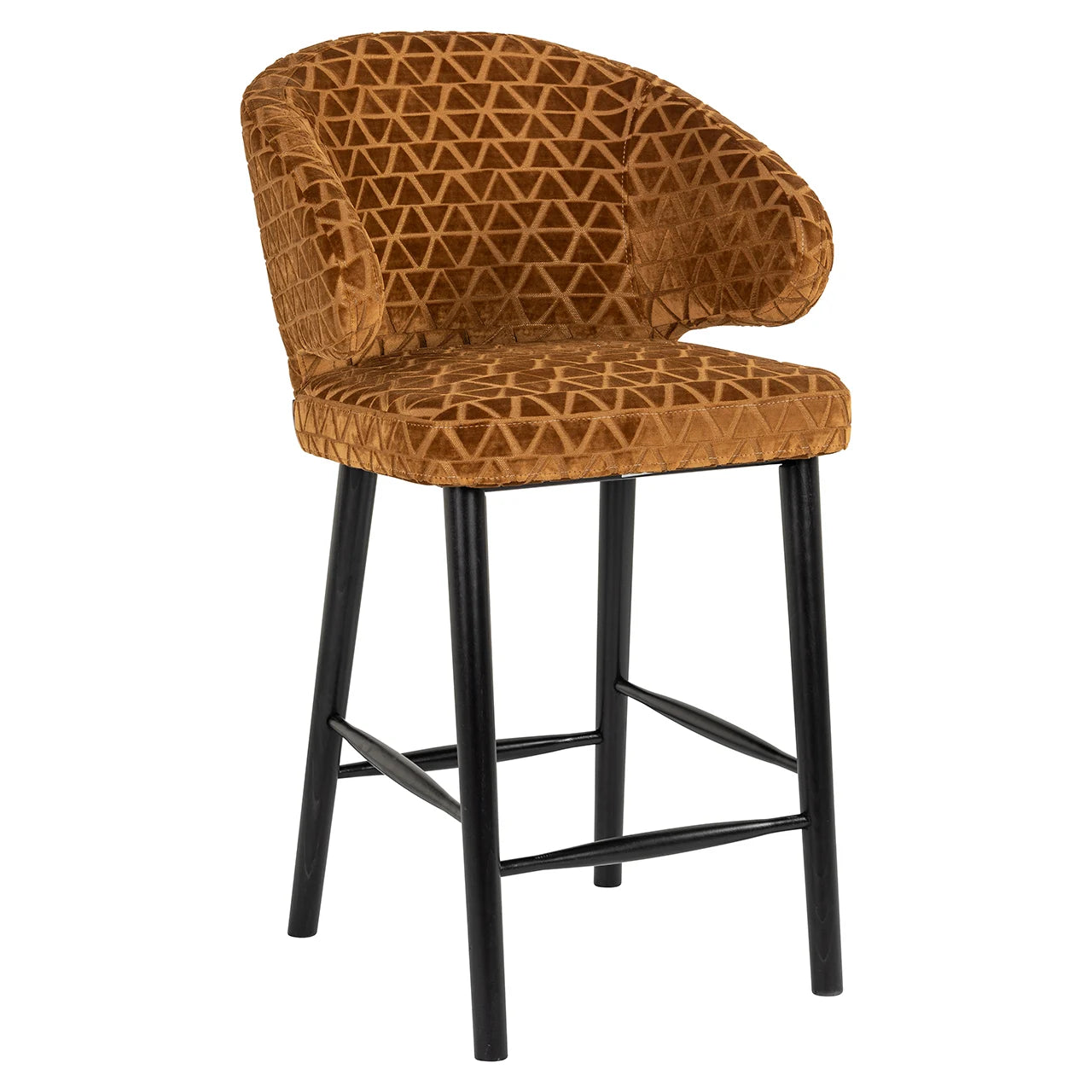 Renaissance Gold Triangle Counter Stool-counter stool-Renaissance Design Studio