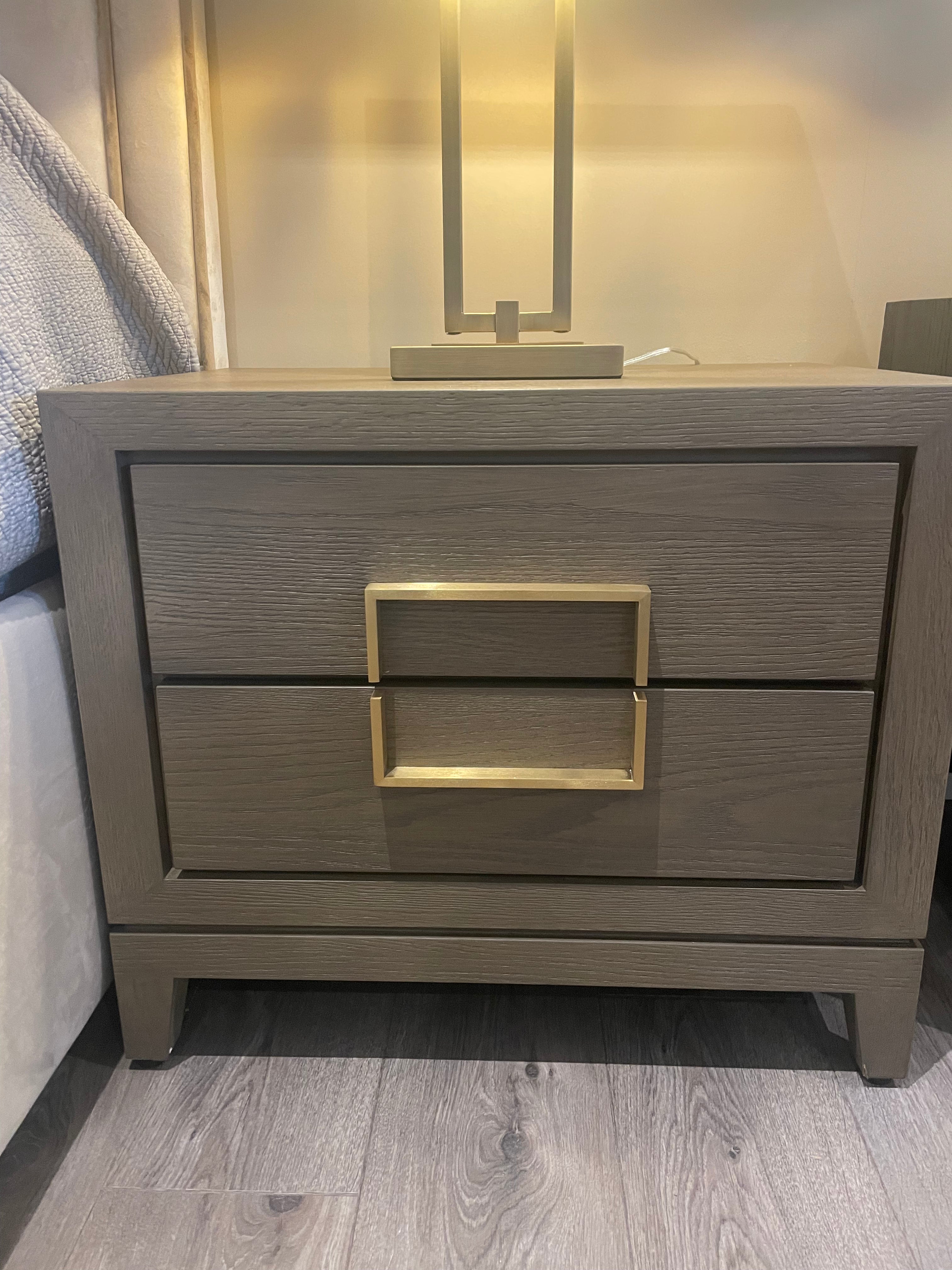Renaissance Luxury 2 drawer bedside cabinet-BEDSIDE CABINET-Renaissance Design Studio