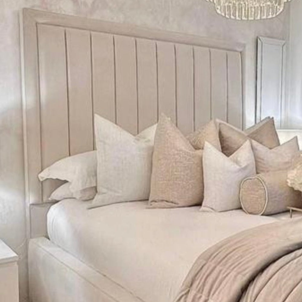 Renaissance Luxury bespoke Bed frame with fabulous tall headboard-Renaissance Design Studio