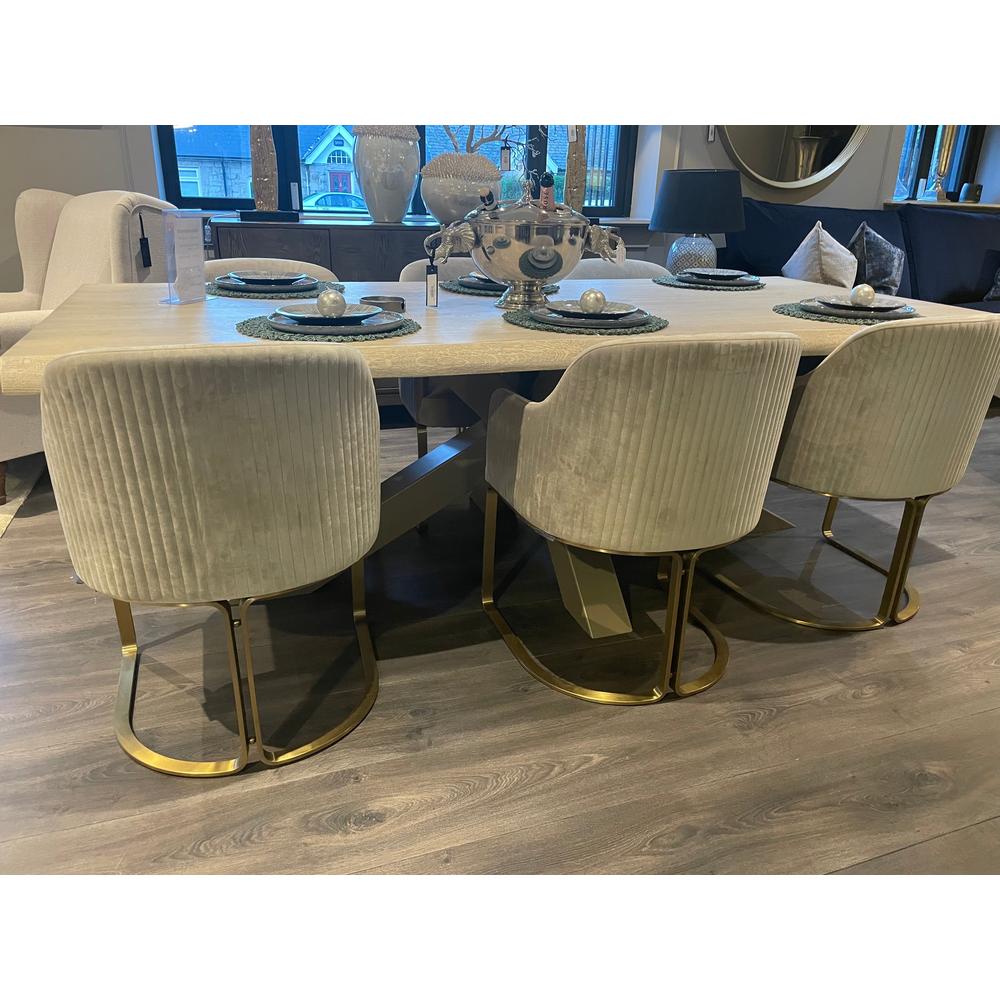 Renaissance Provence extra wide Bespoke 6cm of solid oak with live edge Dining Table ex display 300 x 120 cm-Renaissance Design Studio