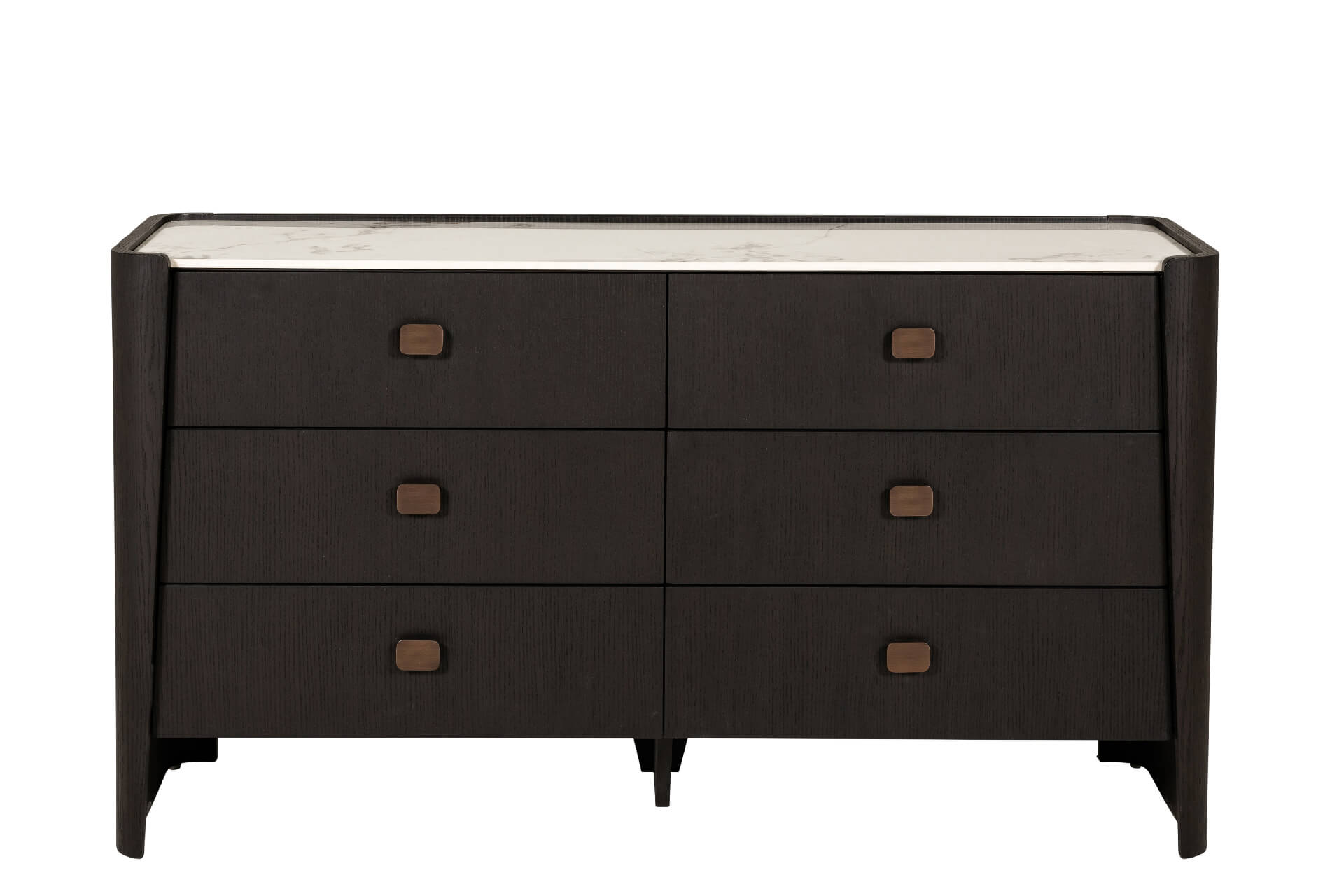 Rhona 6 Drawer Chest Ebony-Renaissance Design Studio