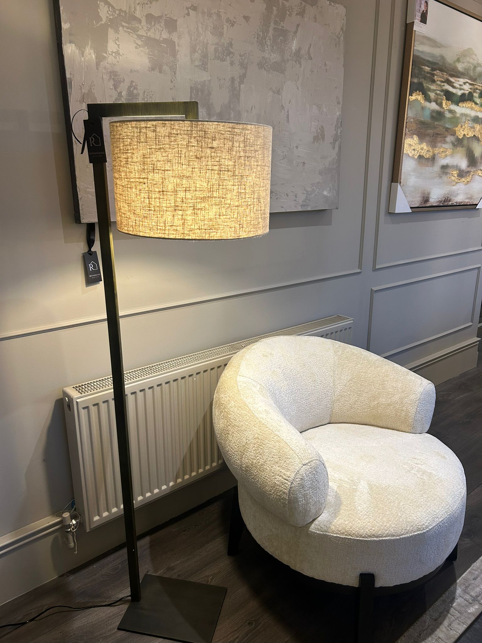 Rita Floor Lamp Bronze-Renaissance Design Studio