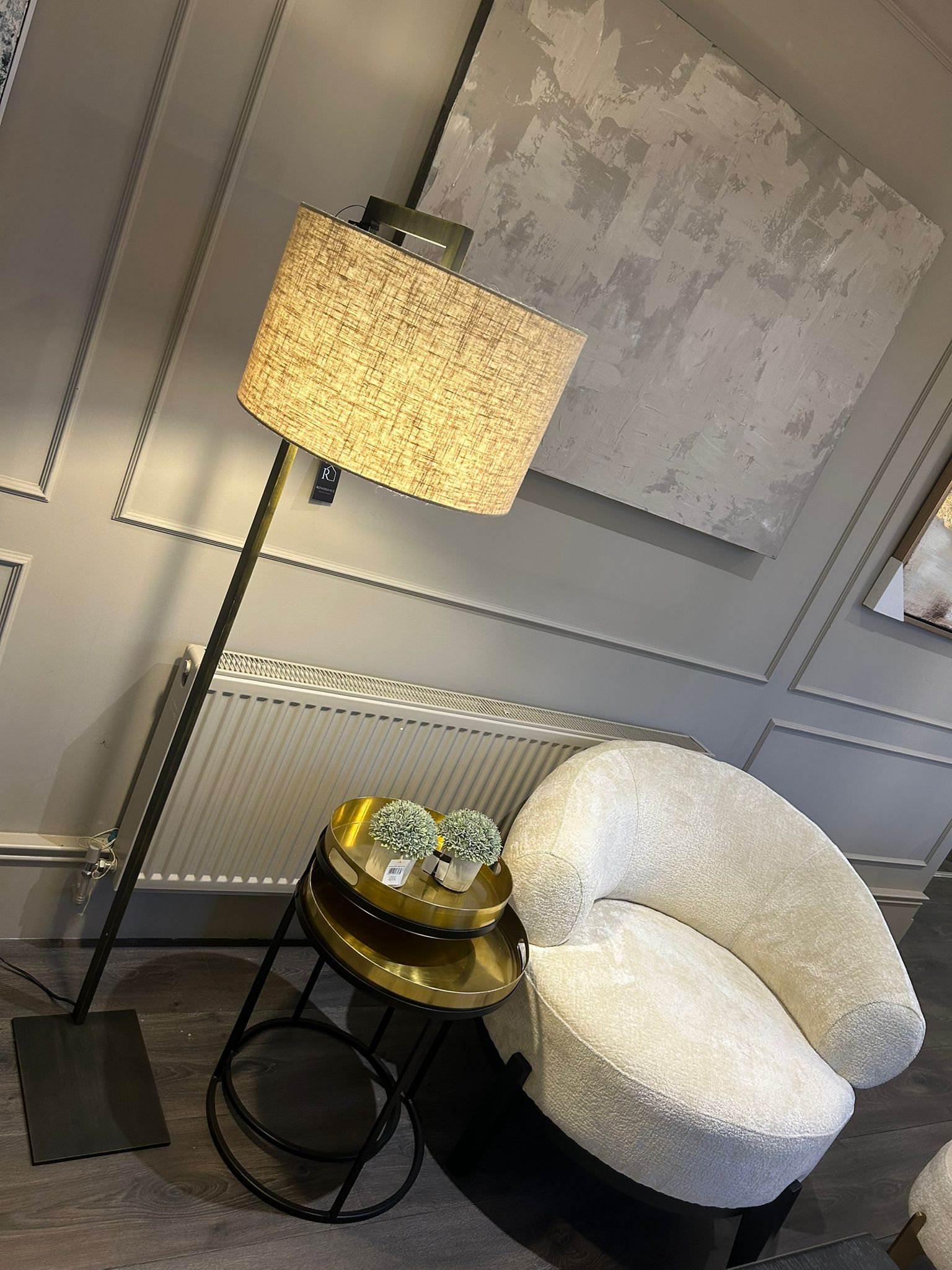 Rita Floor Lamp Bronze-Renaissance Design Studio