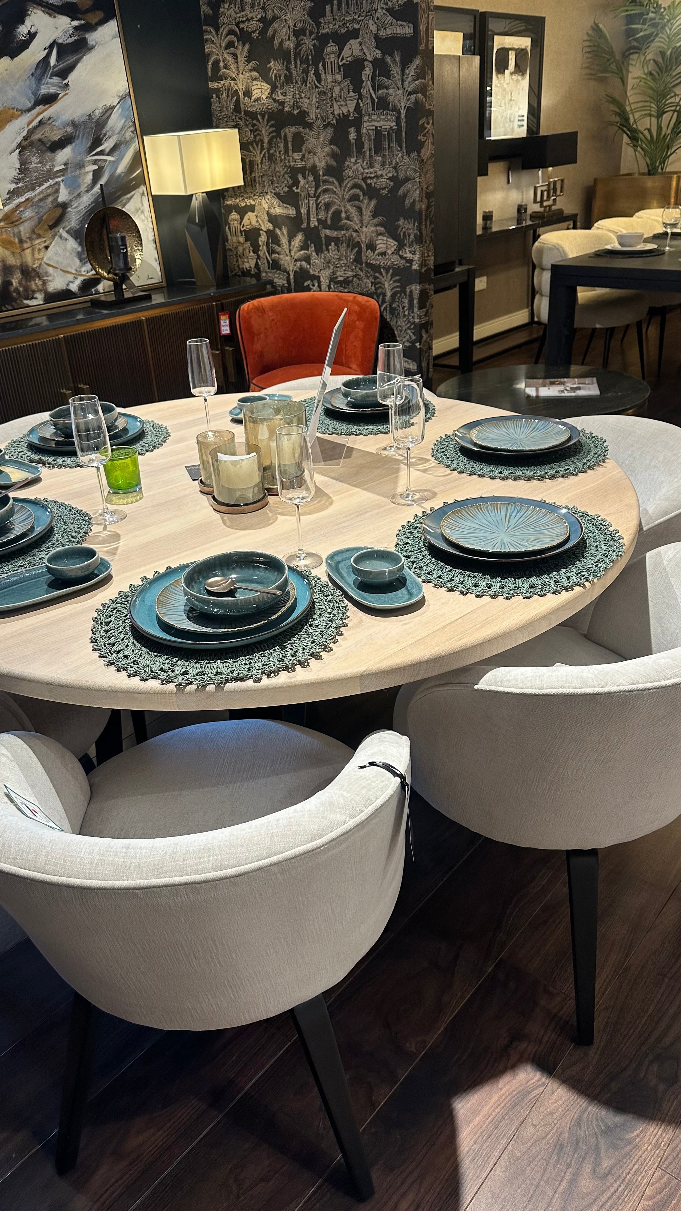 Riviera Dining Table 150cm w spider leg less 40%-Renaissance Design Studio