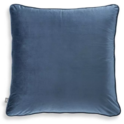 Roche Blue Velvet Cushion by Eichholtz.