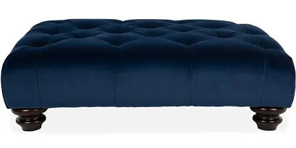 Romance footstool navy velvet reduced sale price check-Renaissance Design Studio